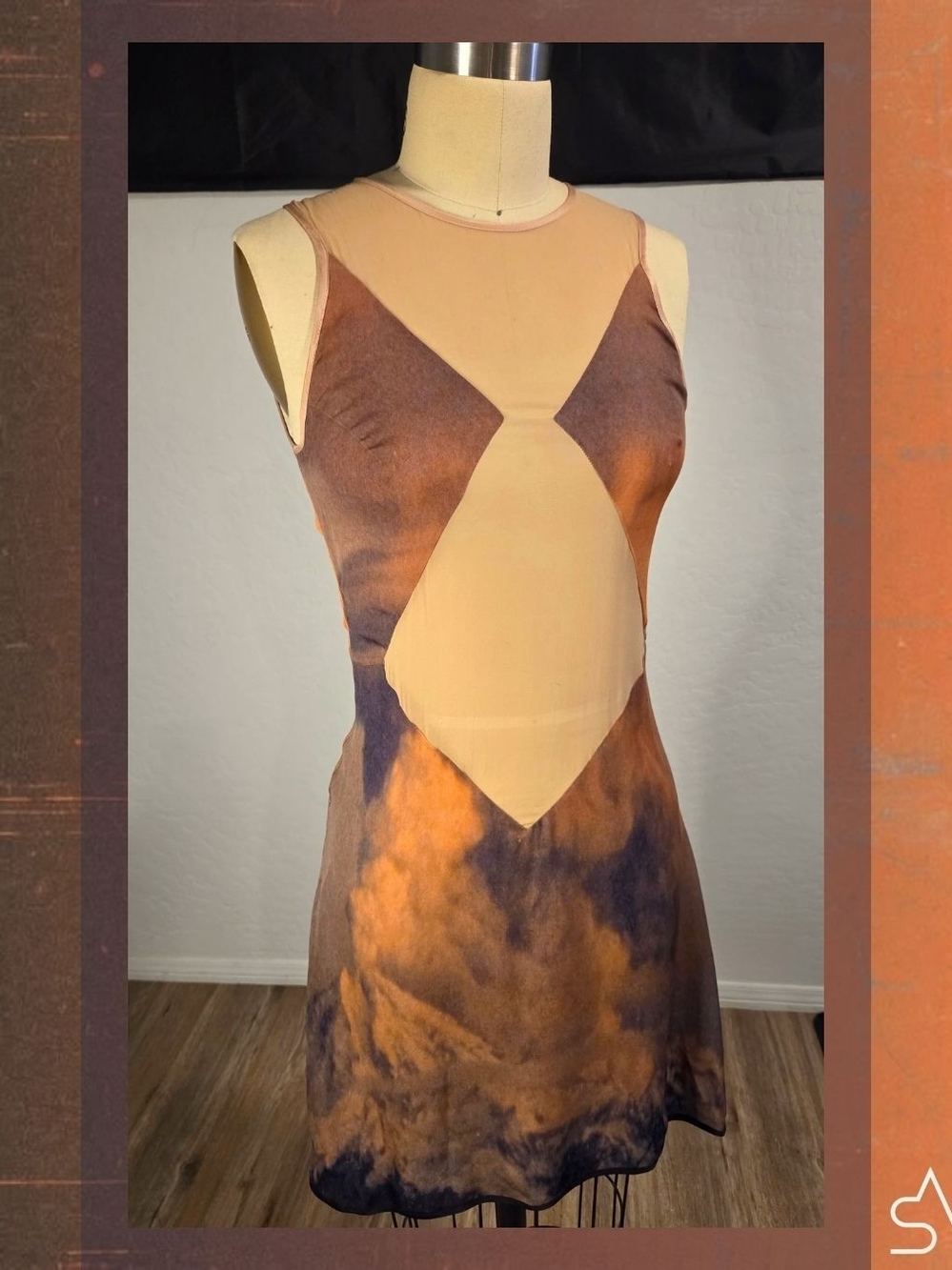 Christopher Kane Resort '10 'Atomic Bomb' Desertwave Silk Dress Size 4 (UK 8)